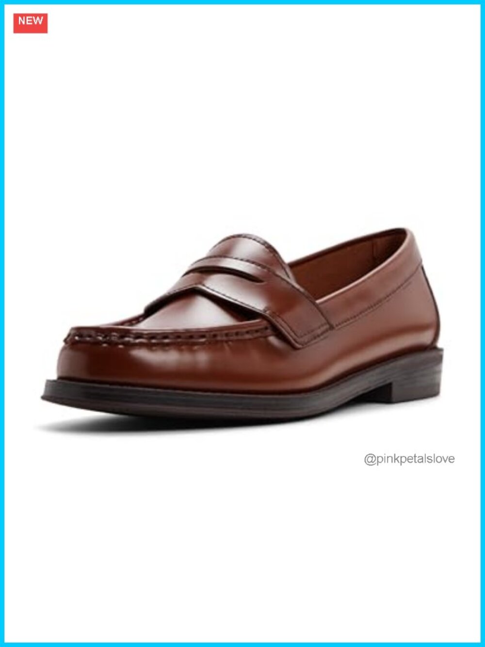 Leather Penny Loafer Flat Slip-On Business Casual Shoe